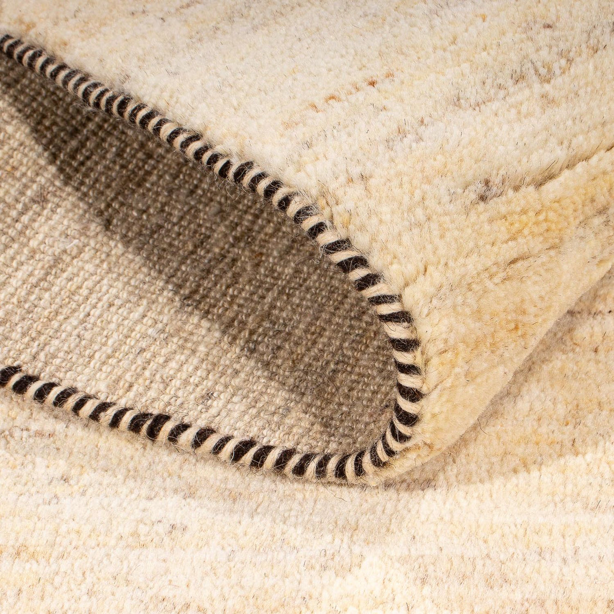 Gabbeh Tæppe - Loribaft Persisk - 141 x 73 cm - beige