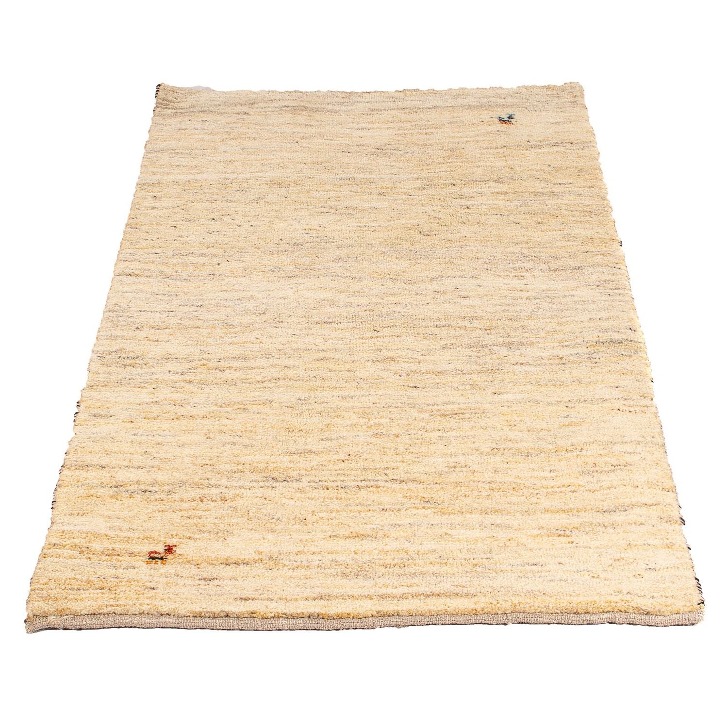 Gabbeh Tæppe - Loribaft Persisk - 141 x 73 cm - beige