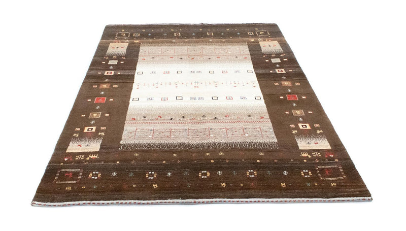 Gabbeh Tæppe - Loribaft Persisk - 194 x 148 cm - brun