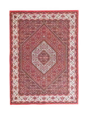 Persisk tæppe - Bijar - 200 x 140 cm - rød