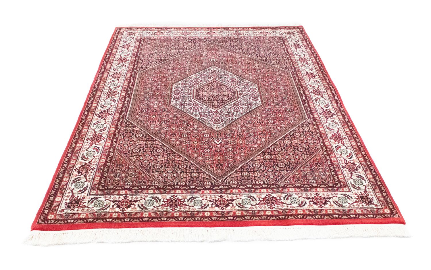 Persisk tæppe - Bijar - 200 x 140 cm - rød