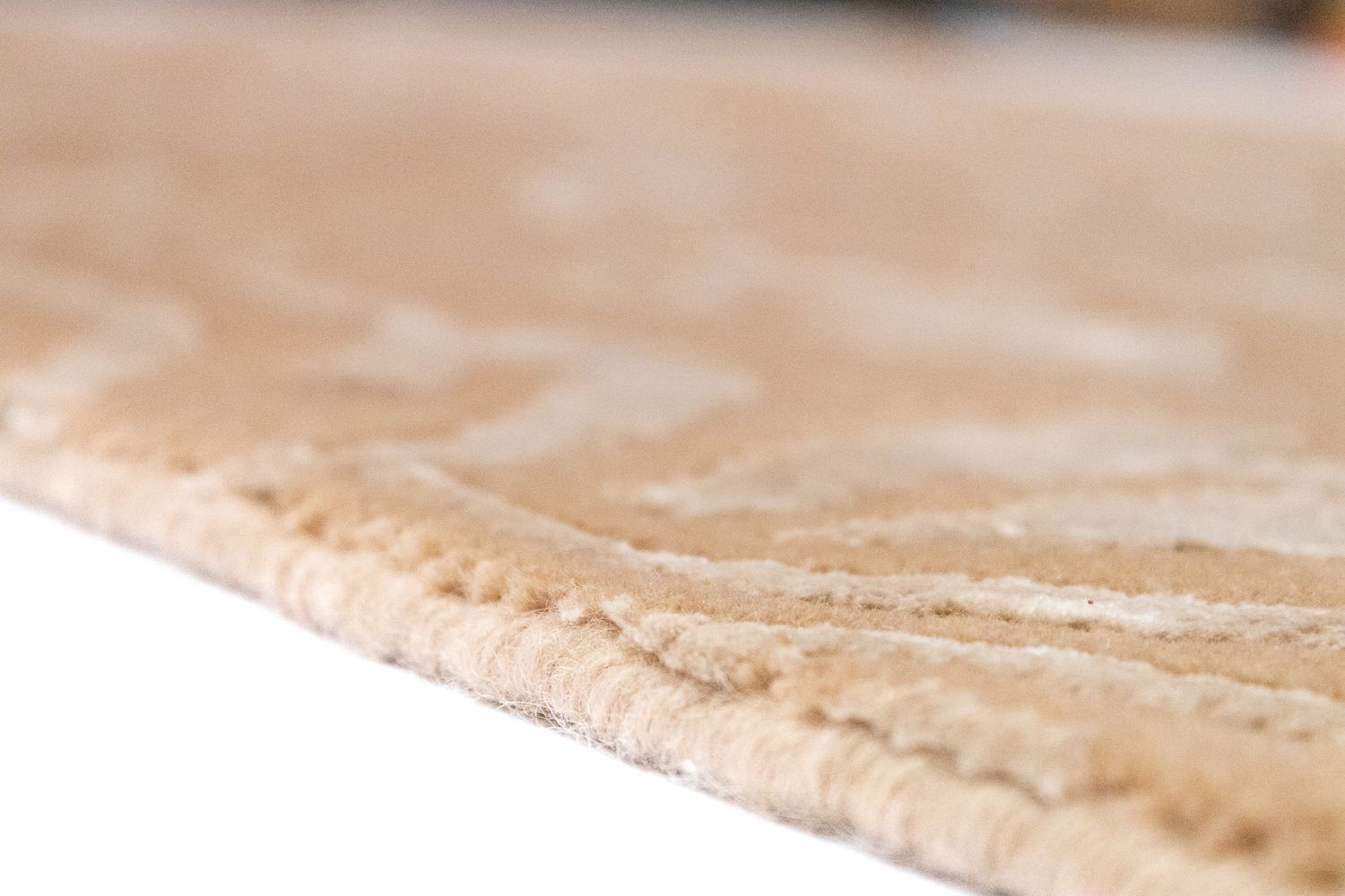 Designer tæppe - 200 x 154 cm - beige