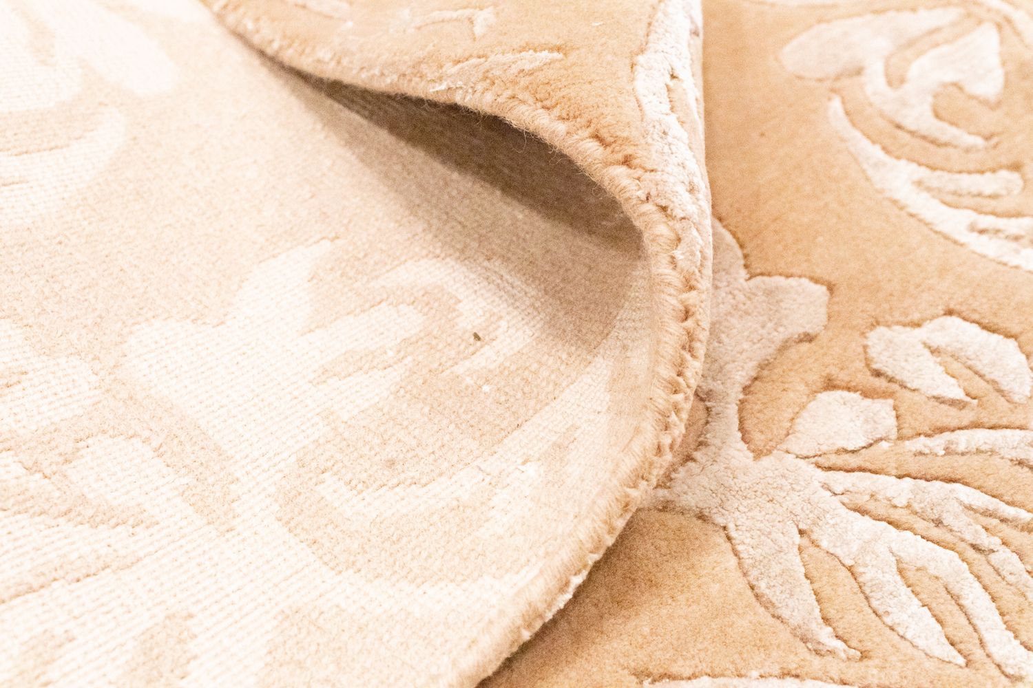 Designer tæppe - 200 x 154 cm - beige