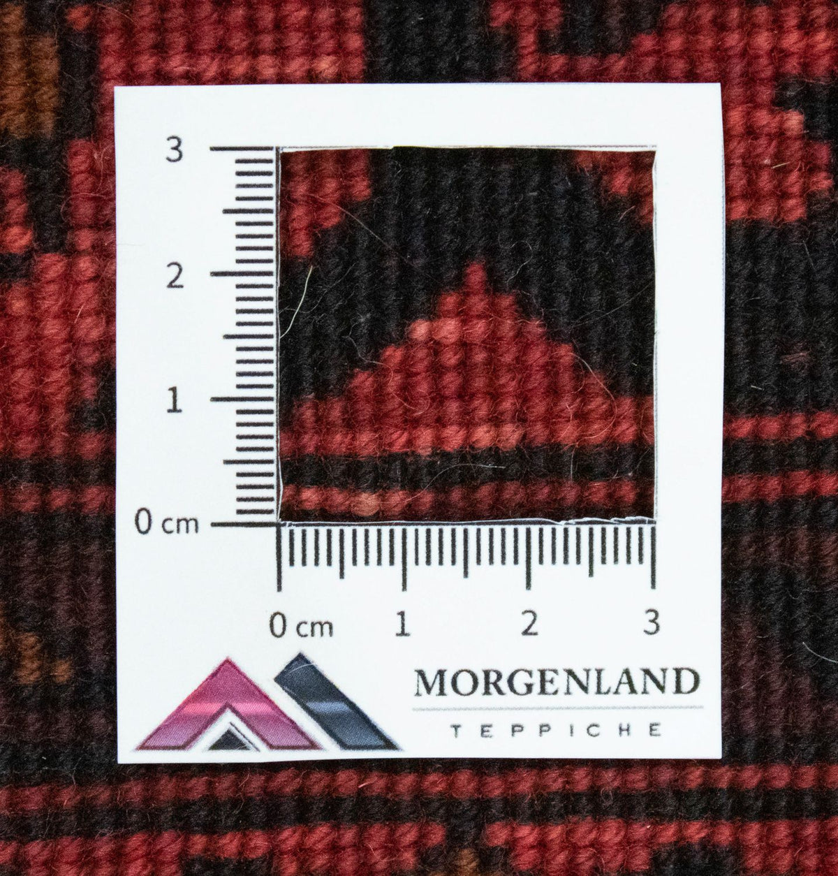 Løber Afghansk tæppe - Kunduz - 213 x 102 cm - rød