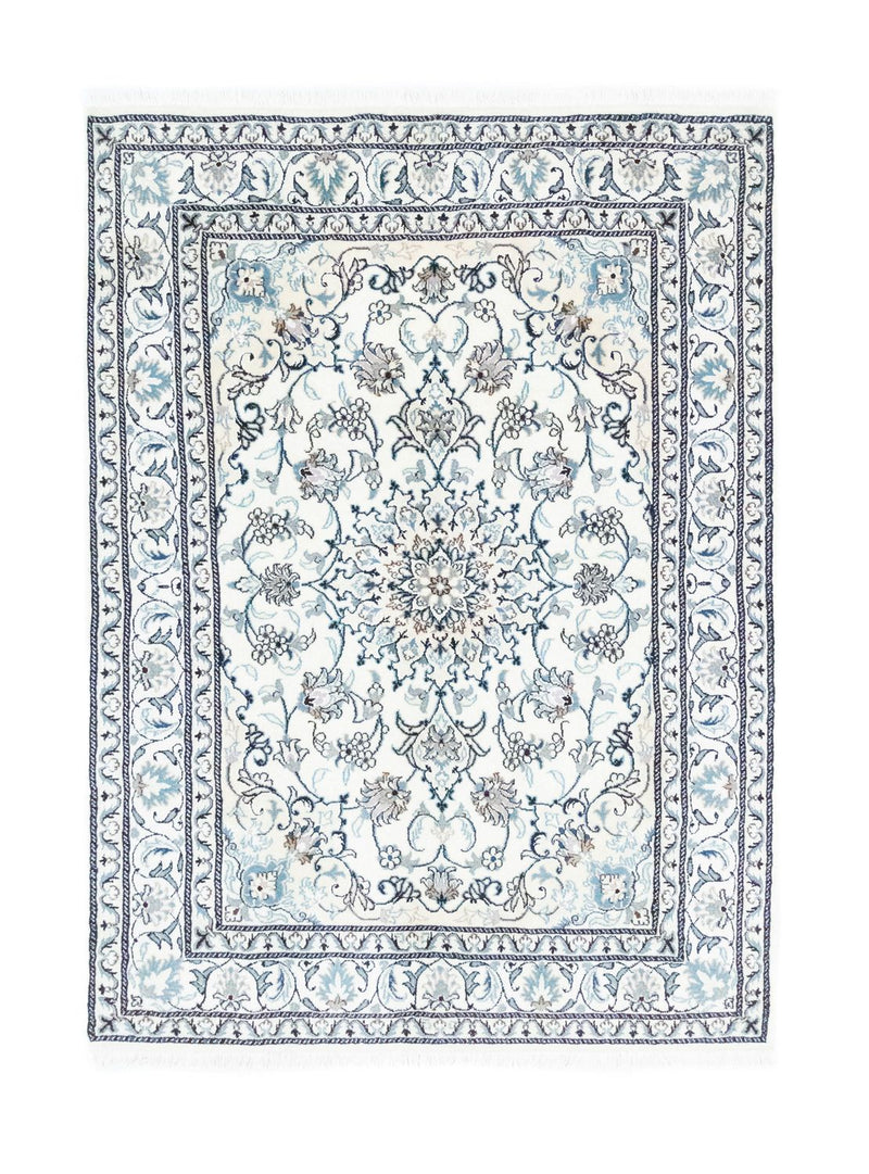 Persisk tæppe - Nain - 200 x 144 cm - naturlig hvid