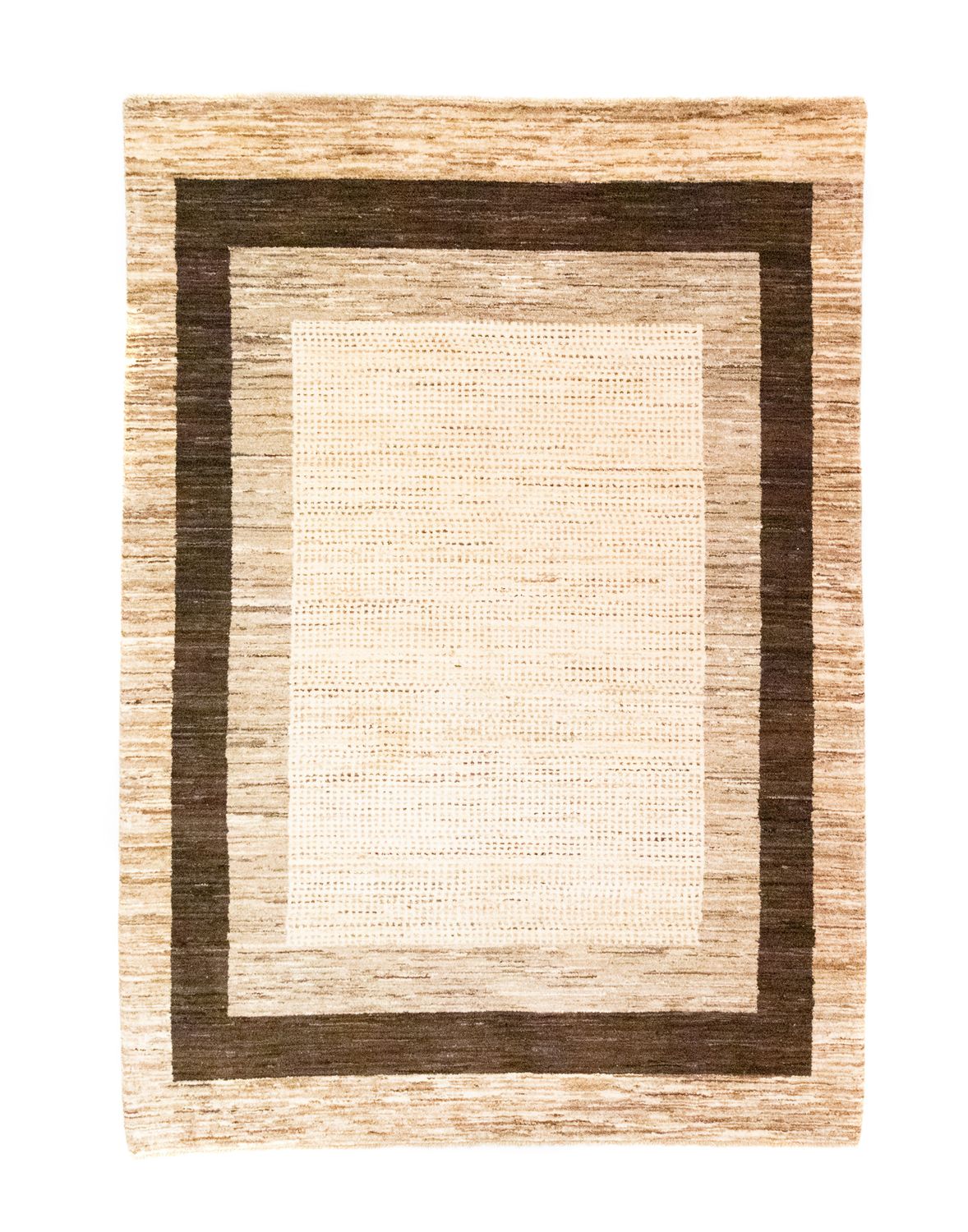 Gabbeh-tæppe - Indus - 201 x 140 cm - beige