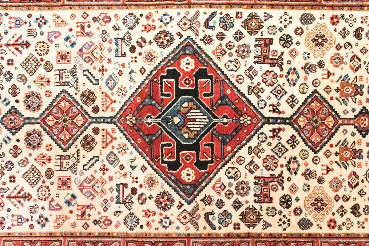 Persisk tæppe - Nomadisk - 200 x 154 cm - beige