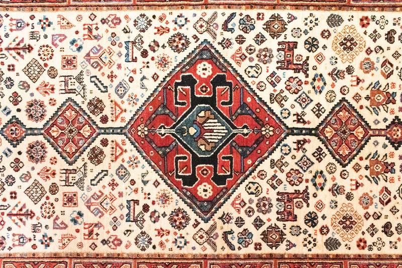 Persisk tæppe - Nomadisk - 200 x 154 cm - beige
