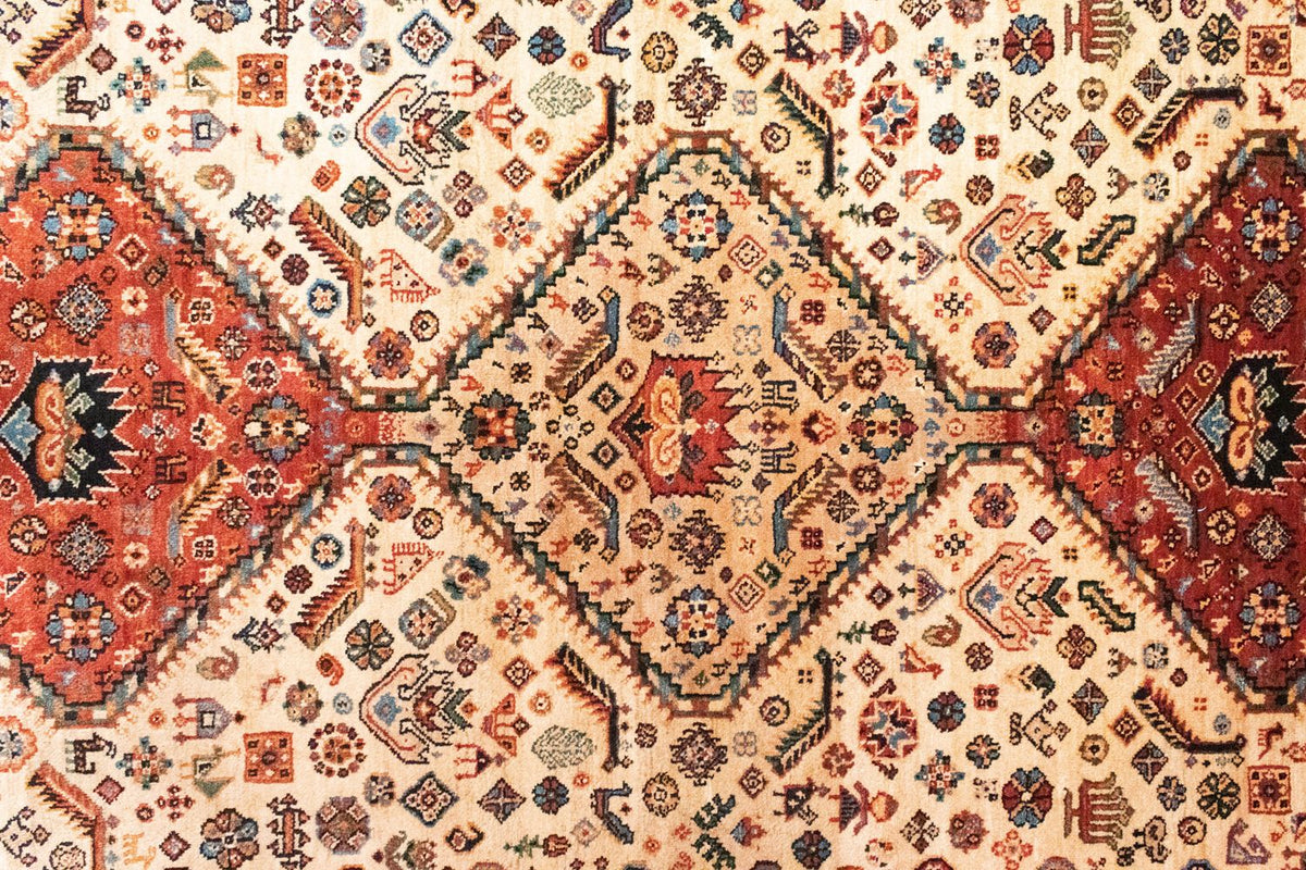 Persisk tæppe - Nomadisk - 203 x 145 cm - beige