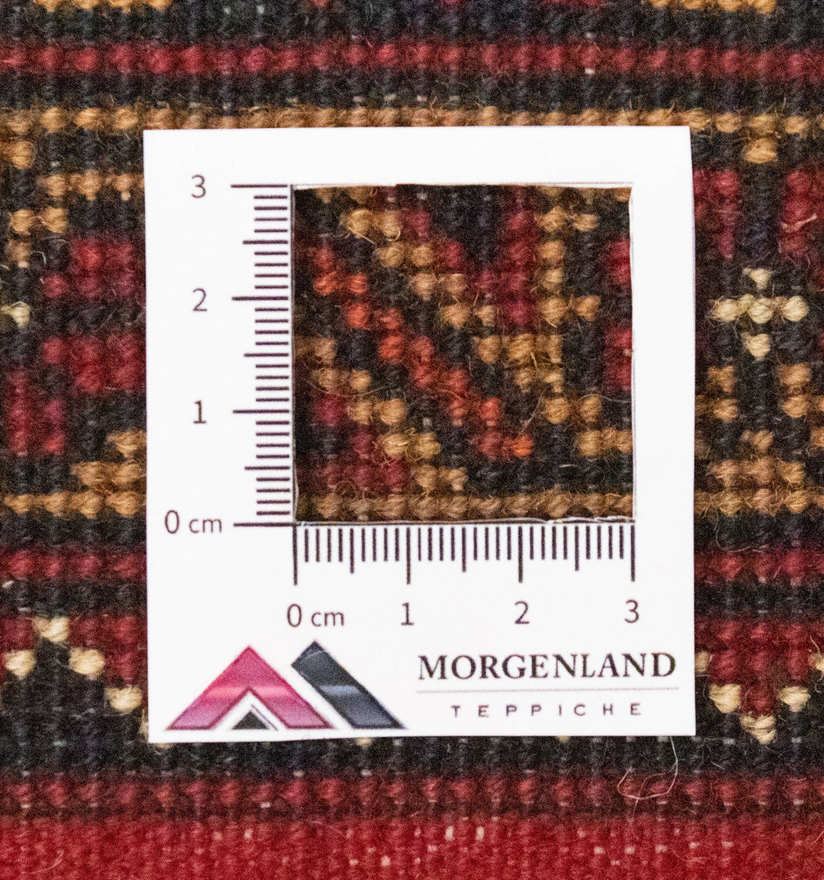 Afghansk tæppe - 195 x 153 cm - brun