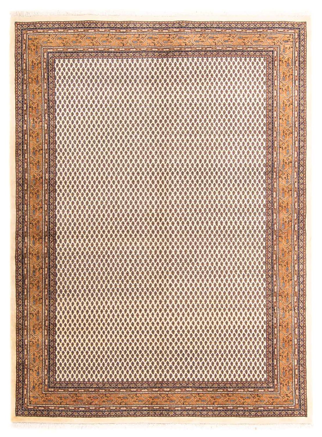Orientalsk tæppe - Mir - Indus - 238 x 176 cm - beige
