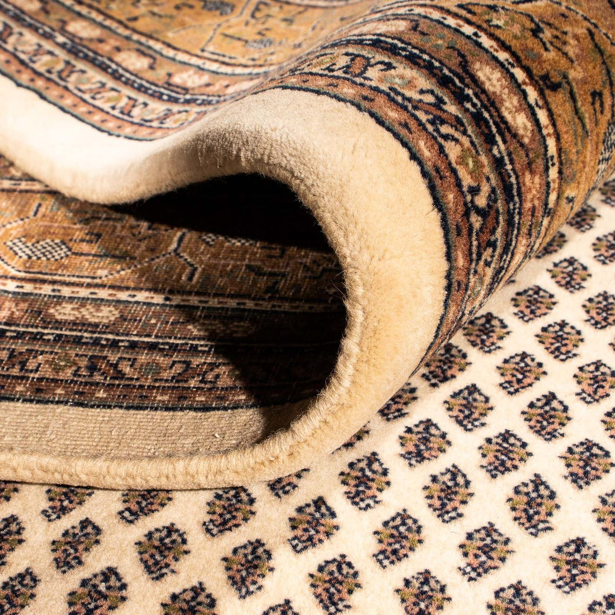 Orientalsk tæppe - Mir - Indus - 238 x 176 cm - beige