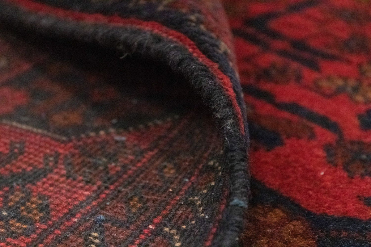 Afghansk tæppe - Kunduz - 197 x 126 cm - rød