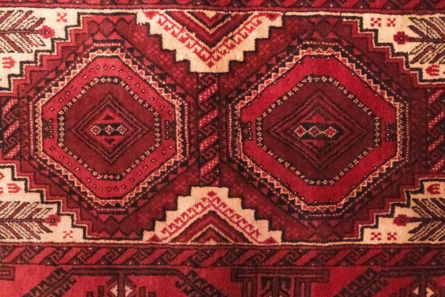 Løber Baluch-tæppe - 178 x 103 cm - rød