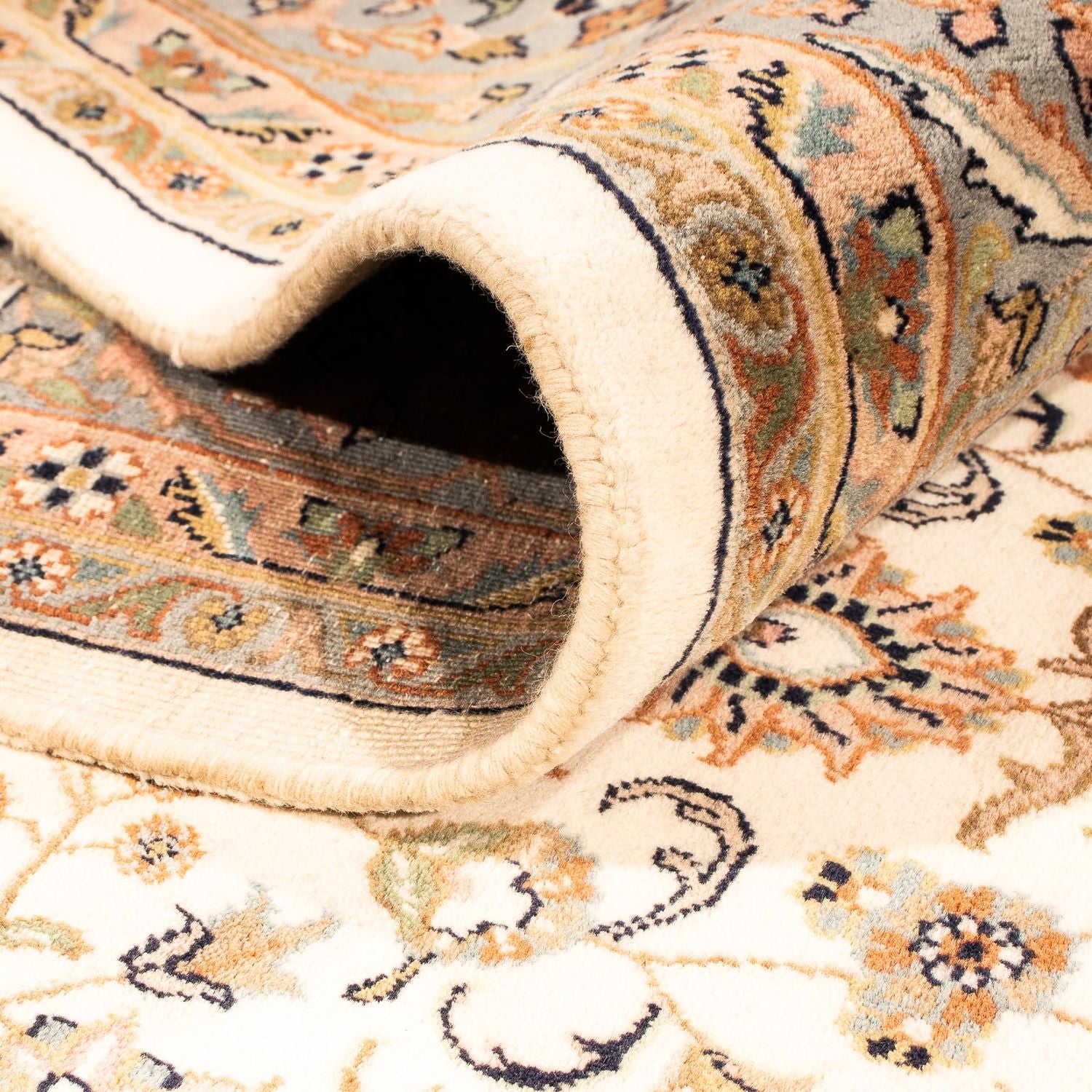 Orientalsk tæppe - Keshan - Indus - 298 x 201 cm - beige