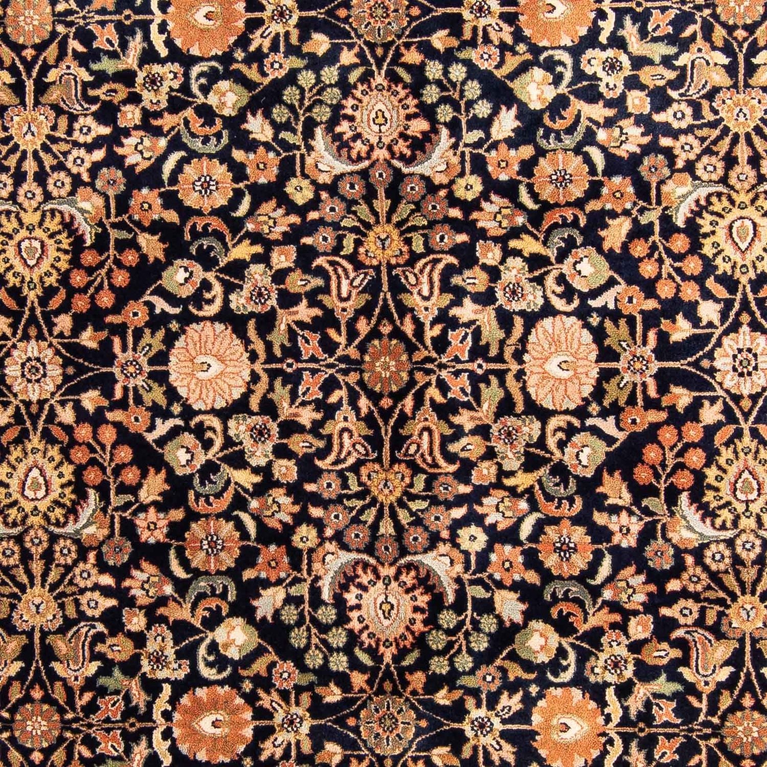 Orientalsk tæppe - Keshan - Indus - 230 x 168 cm - mørkeblå