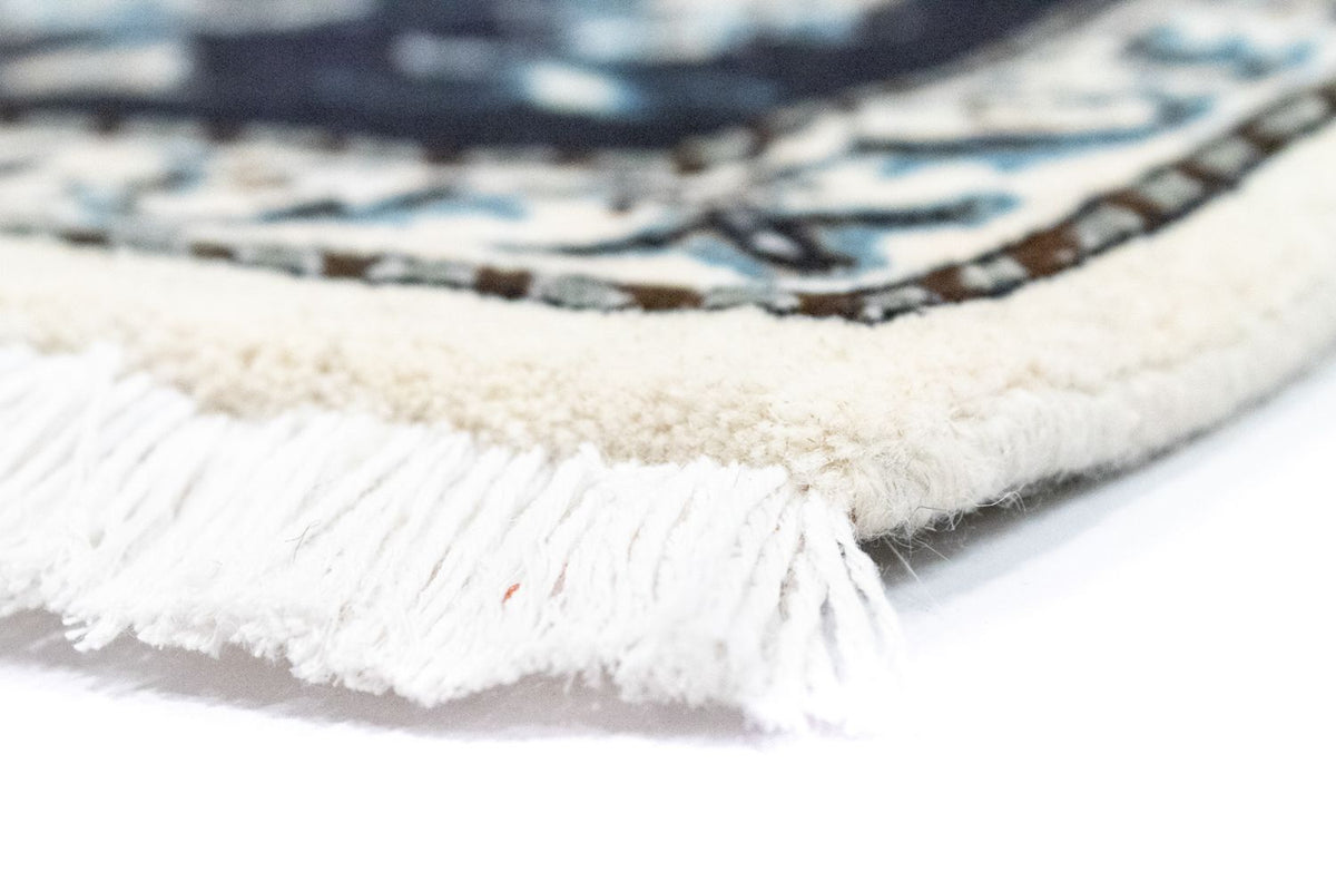 Persisk tæppe - Nain - 131 x 90 cm - mørkeblå