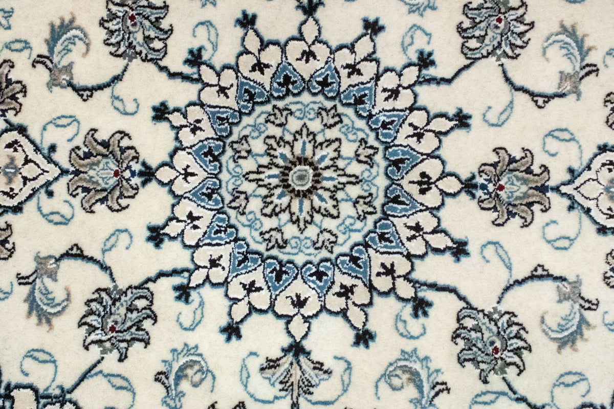 Persisk tæppe - Nain - 131 x 91 cm - naturlig hvid