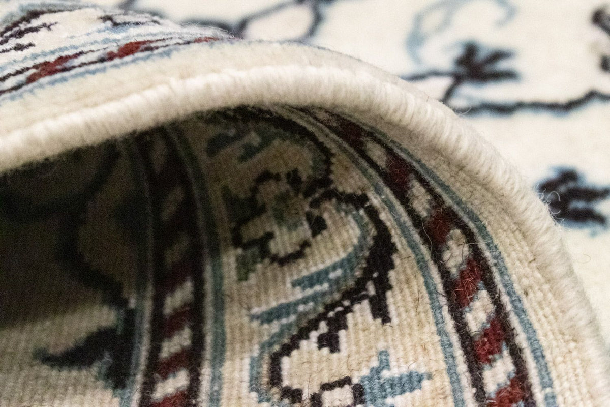 Persisk tæppe - Nain - 131 x 91 cm - naturlig hvid