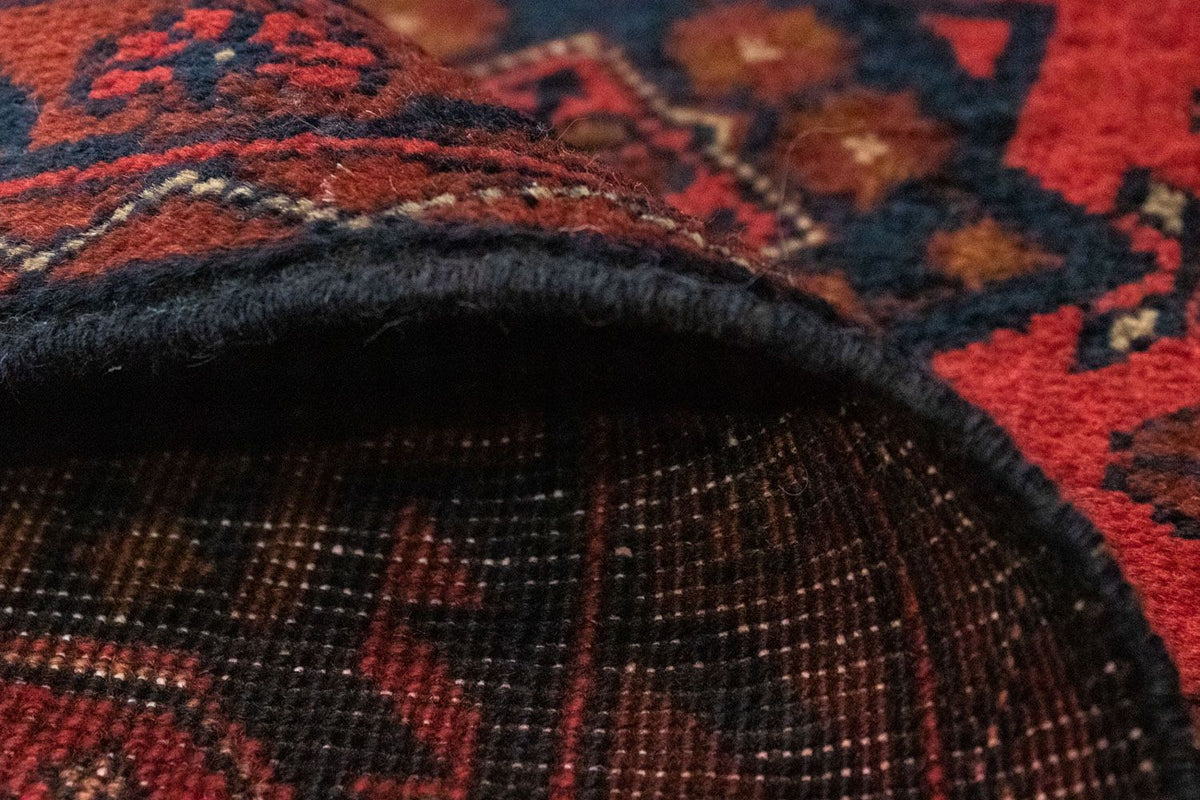 Afghansk tæppe - Kunduz - 149 x 103 cm - rød