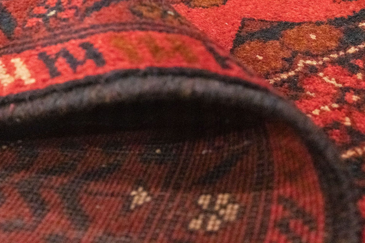 Afghansk tæppe - Kunduz - 150 x 100 cm - rød