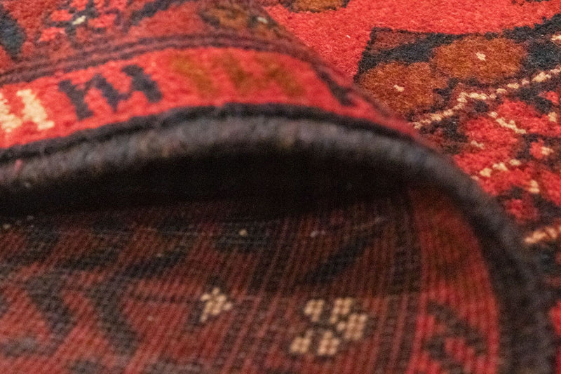 Afghansk tæppe - Kunduz - 150 x 100 cm - rød