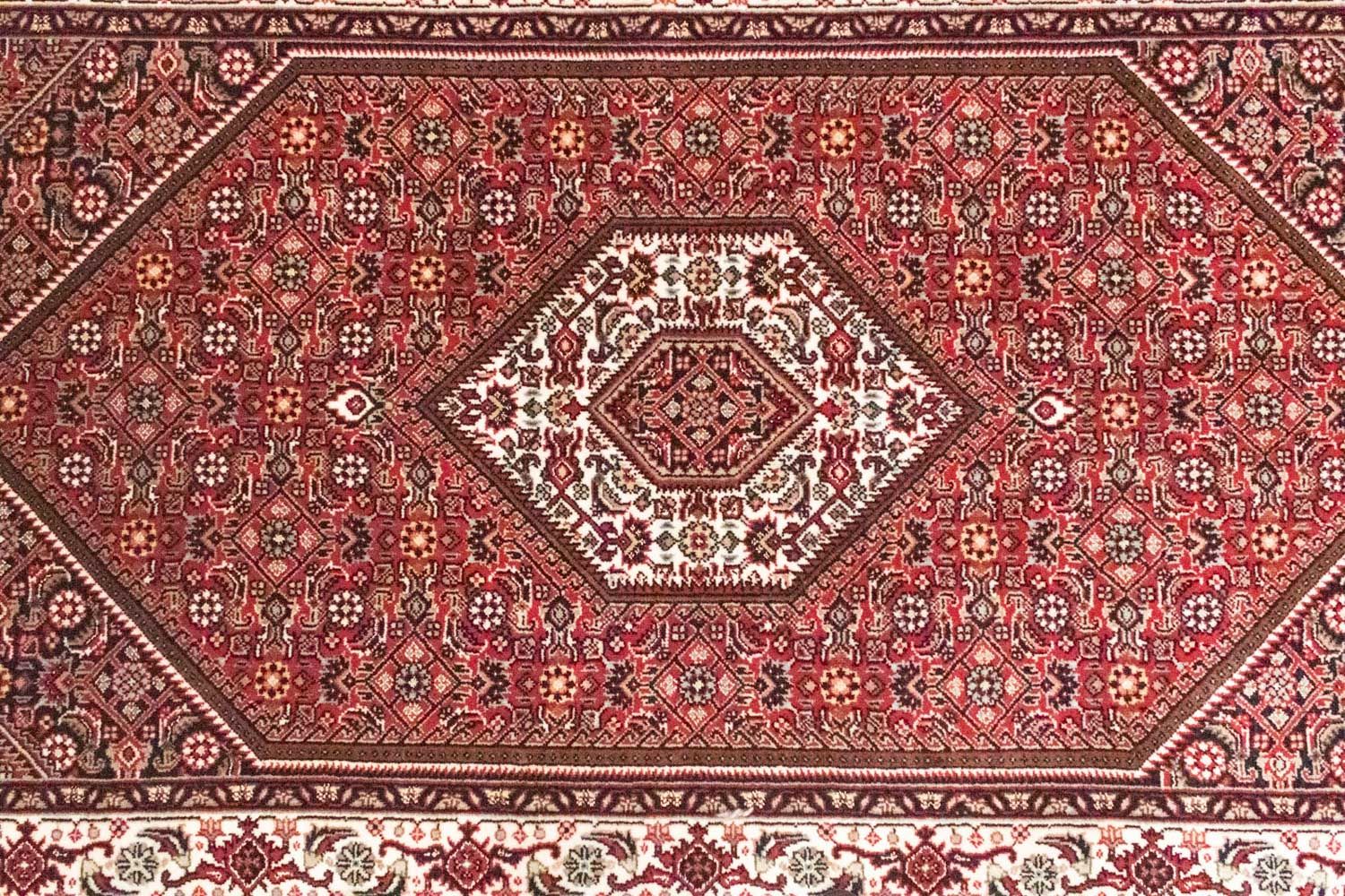 Persisk tæppe - Bijar - 163 x 92 cm - rød
