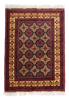 Afghansk tæppe - 143 x 105 cm - blå