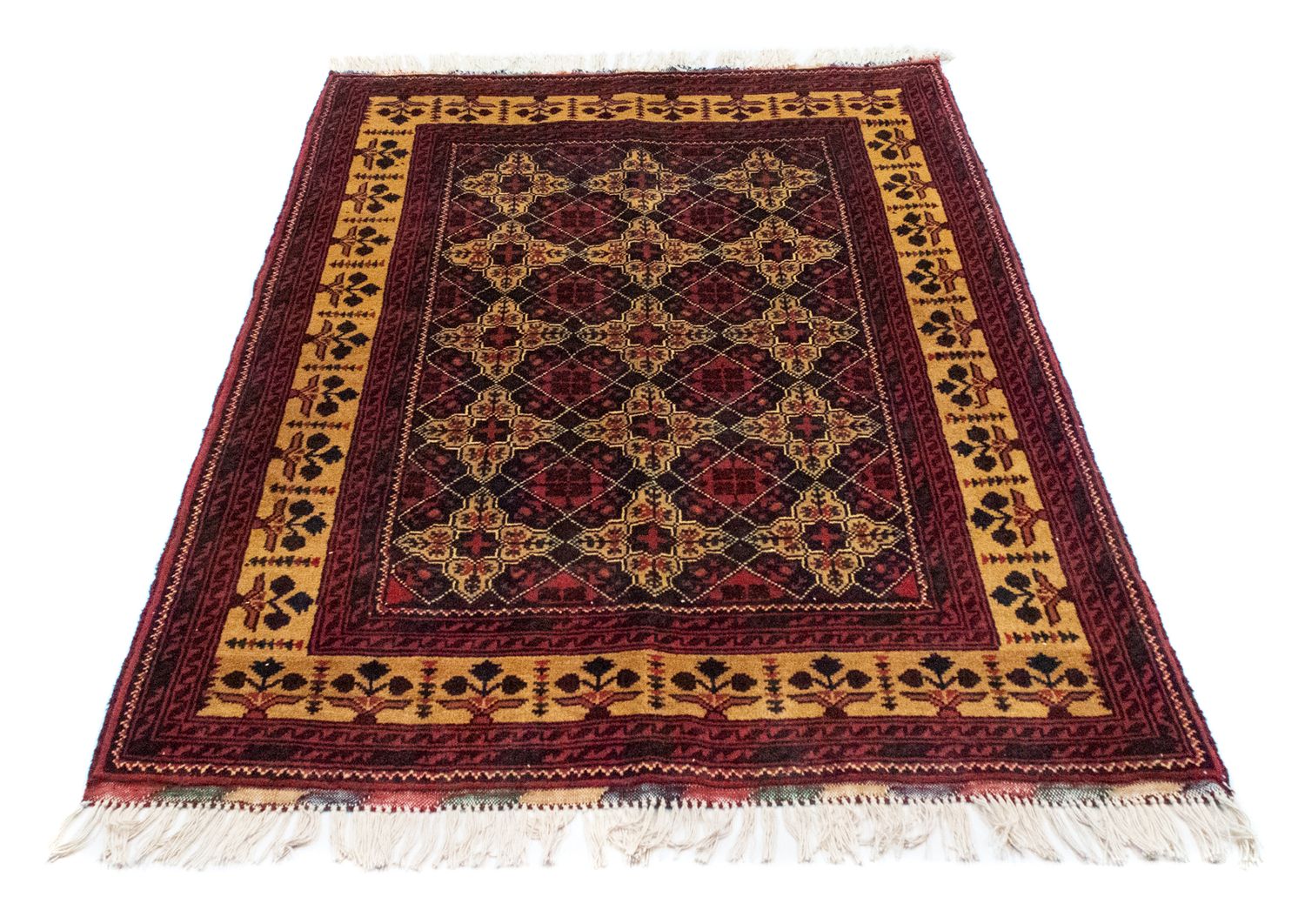 Afghansk tæppe - 143 x 105 cm - blå