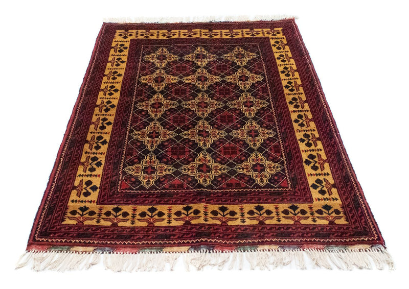 Afghansk tæppe - 143 x 105 cm - blå