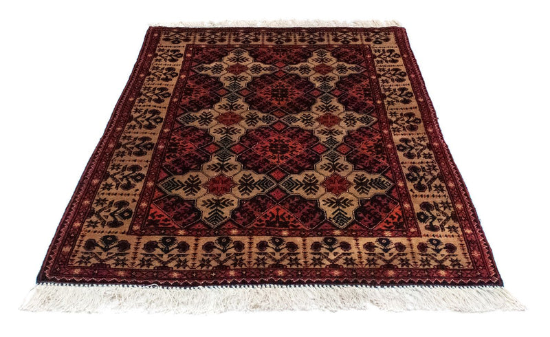 Afghansk tæppe - 144 x 98 cm - brun