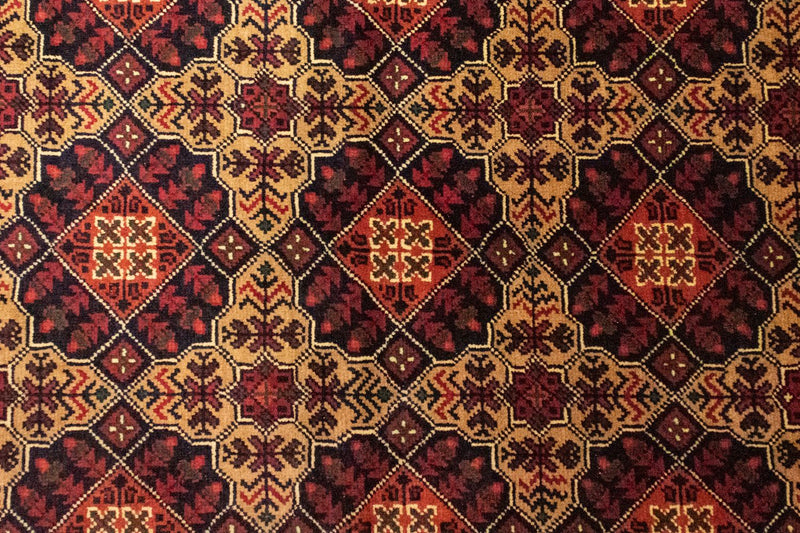 Afghansk tæppe - 150 x 100 cm - blå