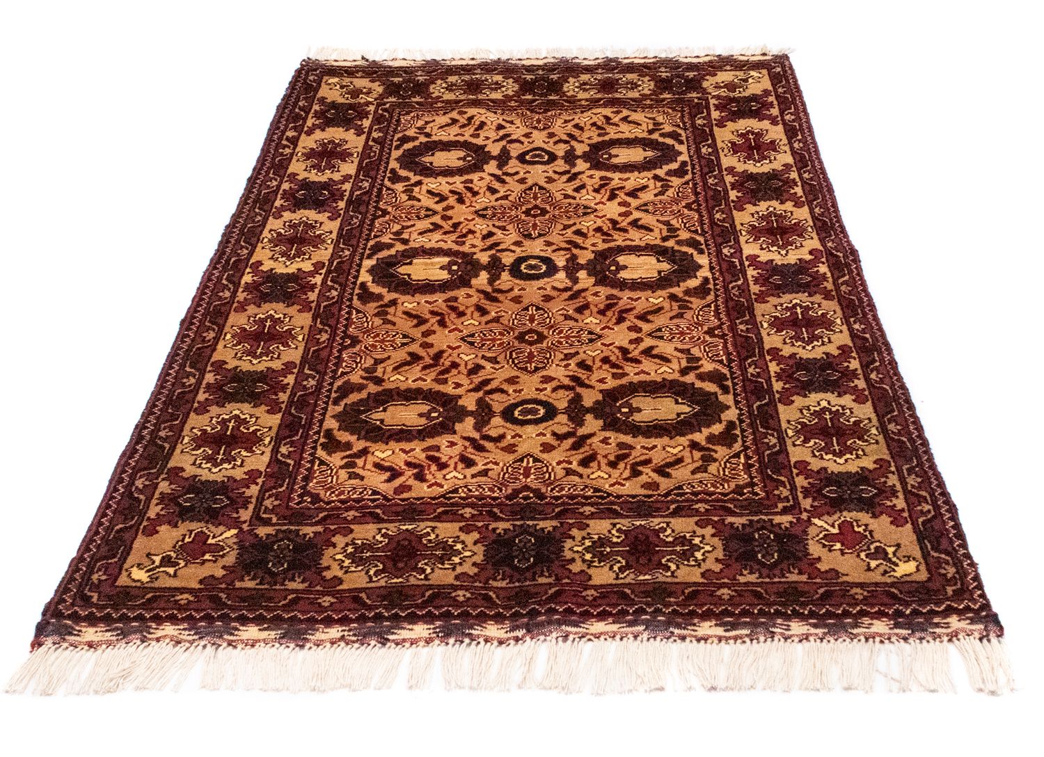 Afghansk tæppe - 156 x 101 cm - blå