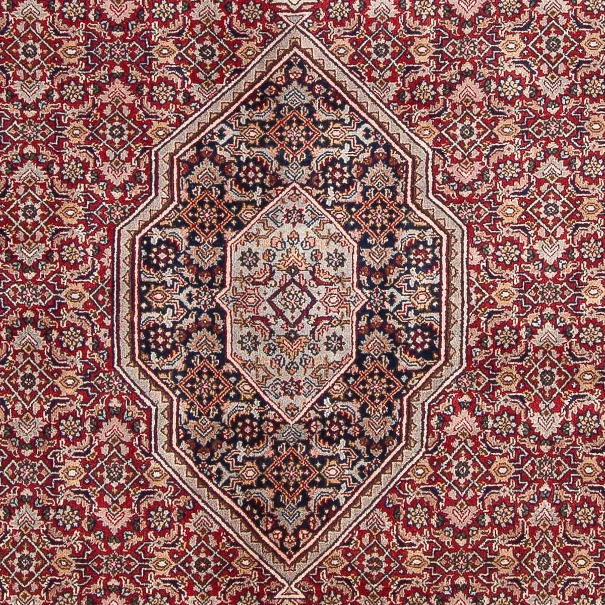Orientalsk tæppe - Bijar - Indus - 336 x 246 cm - mørkerød