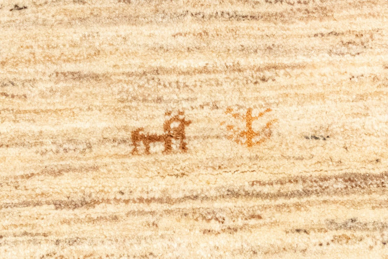 Gabbeh-tæppe - Persisk - 144 x 100 cm - beige