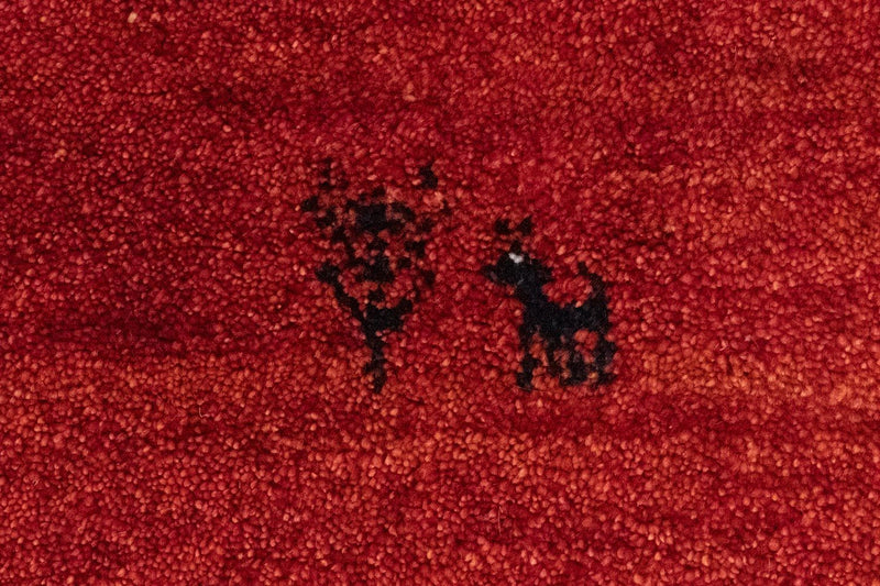 Gabbeh-tæppe - Persisk - 146 x 102 cm - rød