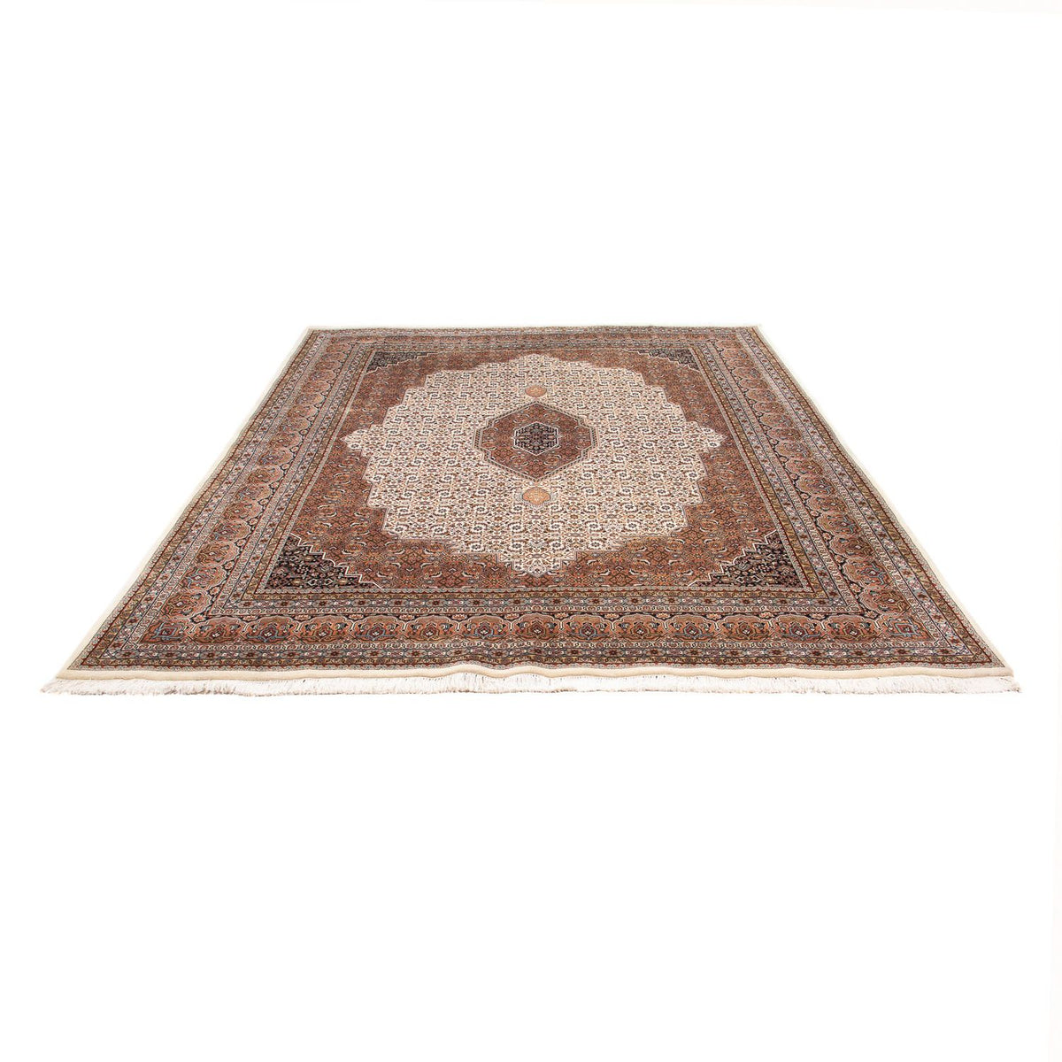 Orientalsk tæppe - Bijar - Indus - 297 x 253 cm - beige