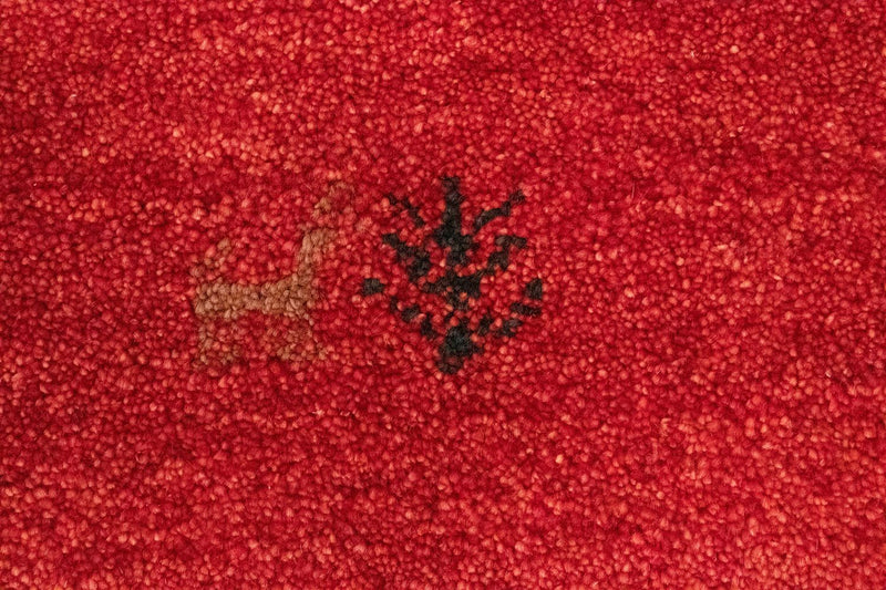 Gabbeh-tæppe - Persisk - 147 x 98 cm - rød