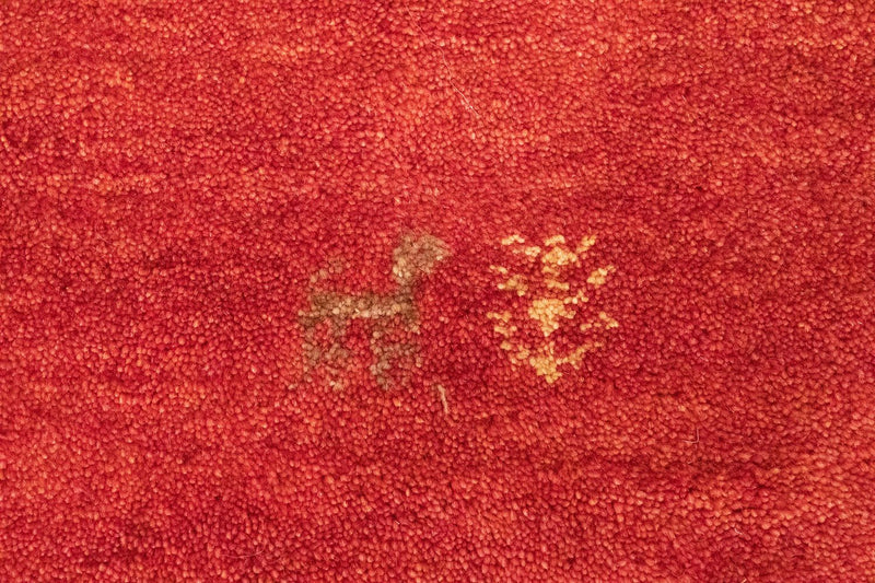 Gabbeh-tæppe - Persisk - 145 x 100 cm - rød
