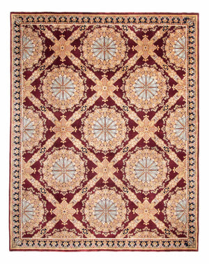 Orientalsk tæppe - Keshan - Indus - 307 x 244 cm - mørkerød