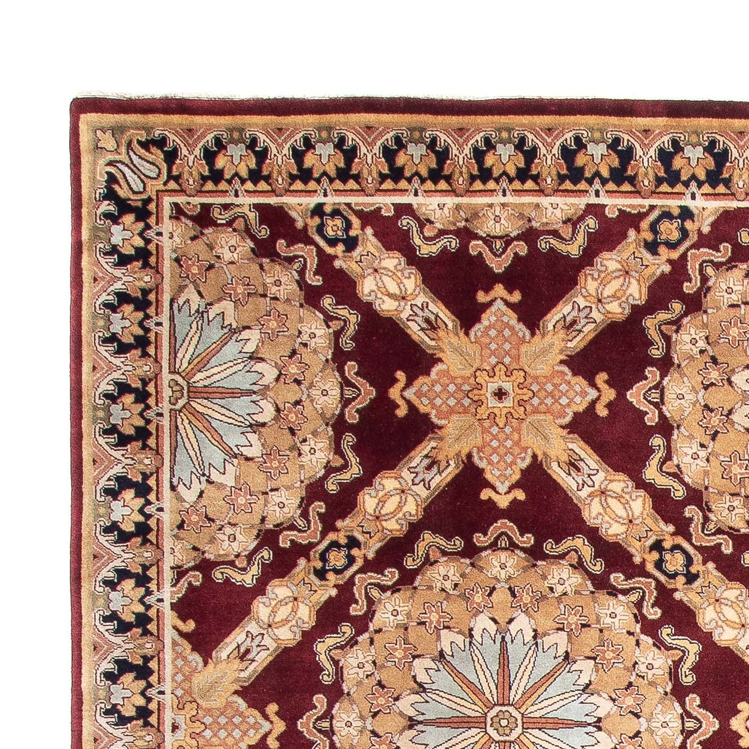 Orientalsk tæppe - Keshan - Indus - 307 x 244 cm - mørkerød
