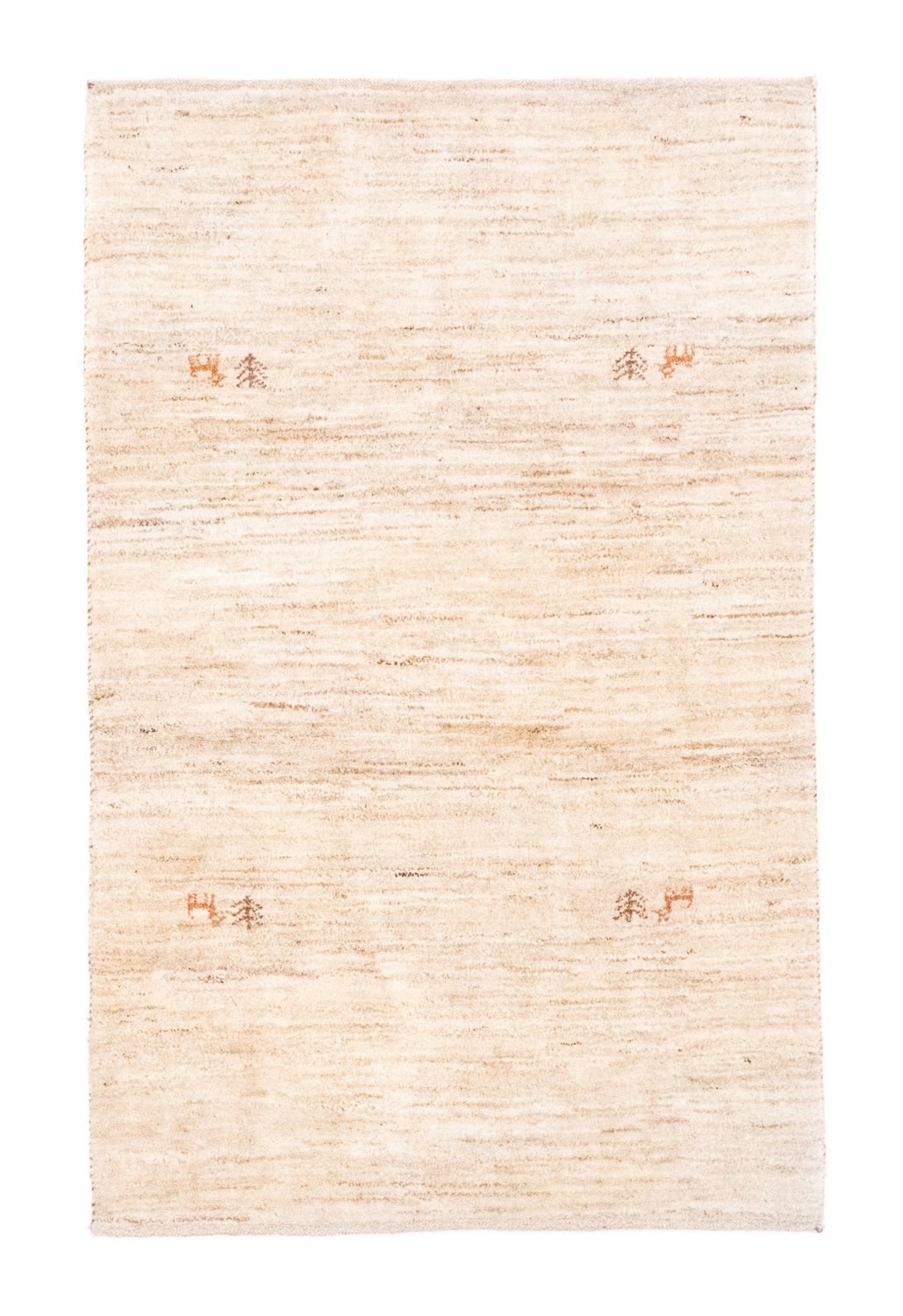 Gabbeh-tæppe - Persisk - 155 x 100 cm - beige
