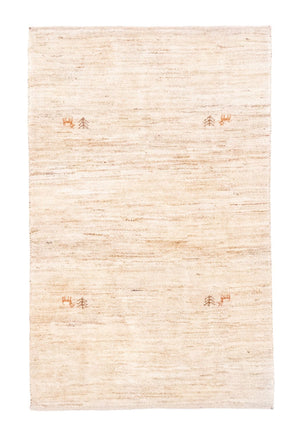 Gabbeh-tæppe - Persisk - 155 x 100 cm - beige