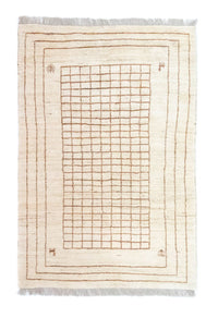 Gabbeh-tæppe - Persisk - 145 x 100 cm - beige