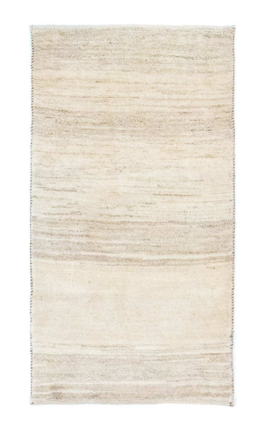 Gabbeh-tæppe - Persisk - 135 x 73 cm - naturlig hvid
