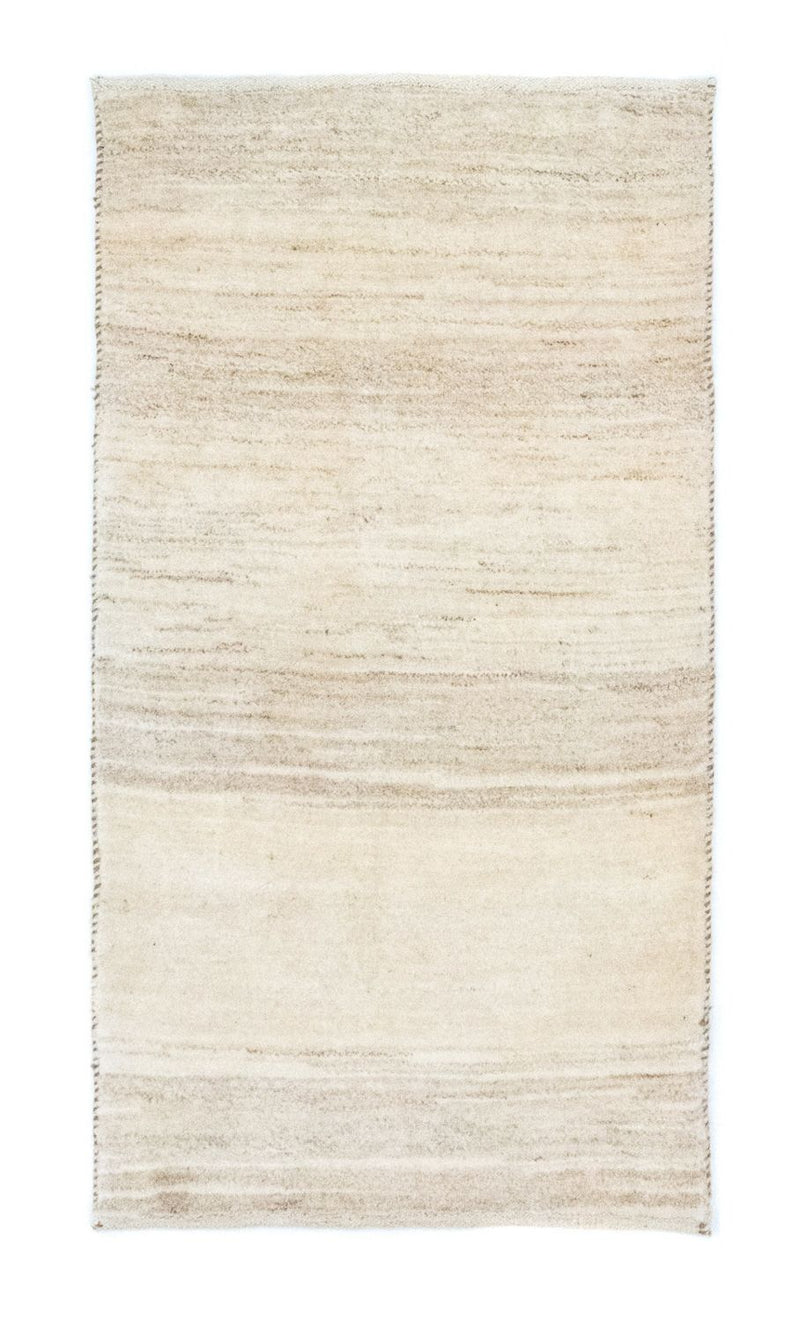 Gabbeh-tæppe - Persisk - 135 x 73 cm - naturlig hvid
