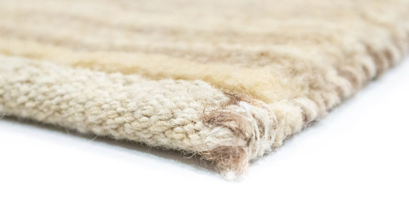 Gabbeh-tæppe - Persisk - 135 x 73 cm - naturlig hvid