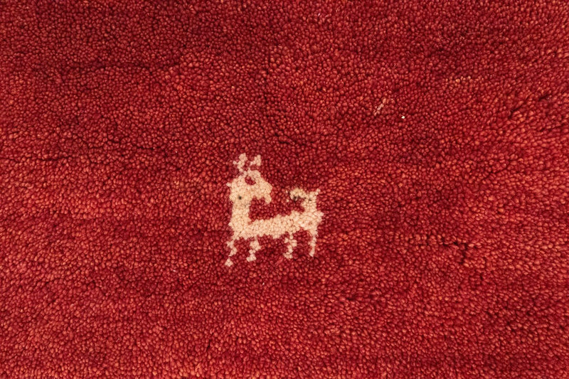 Gabbeh-tæppe - Persisk - 144 x 79 cm - rød