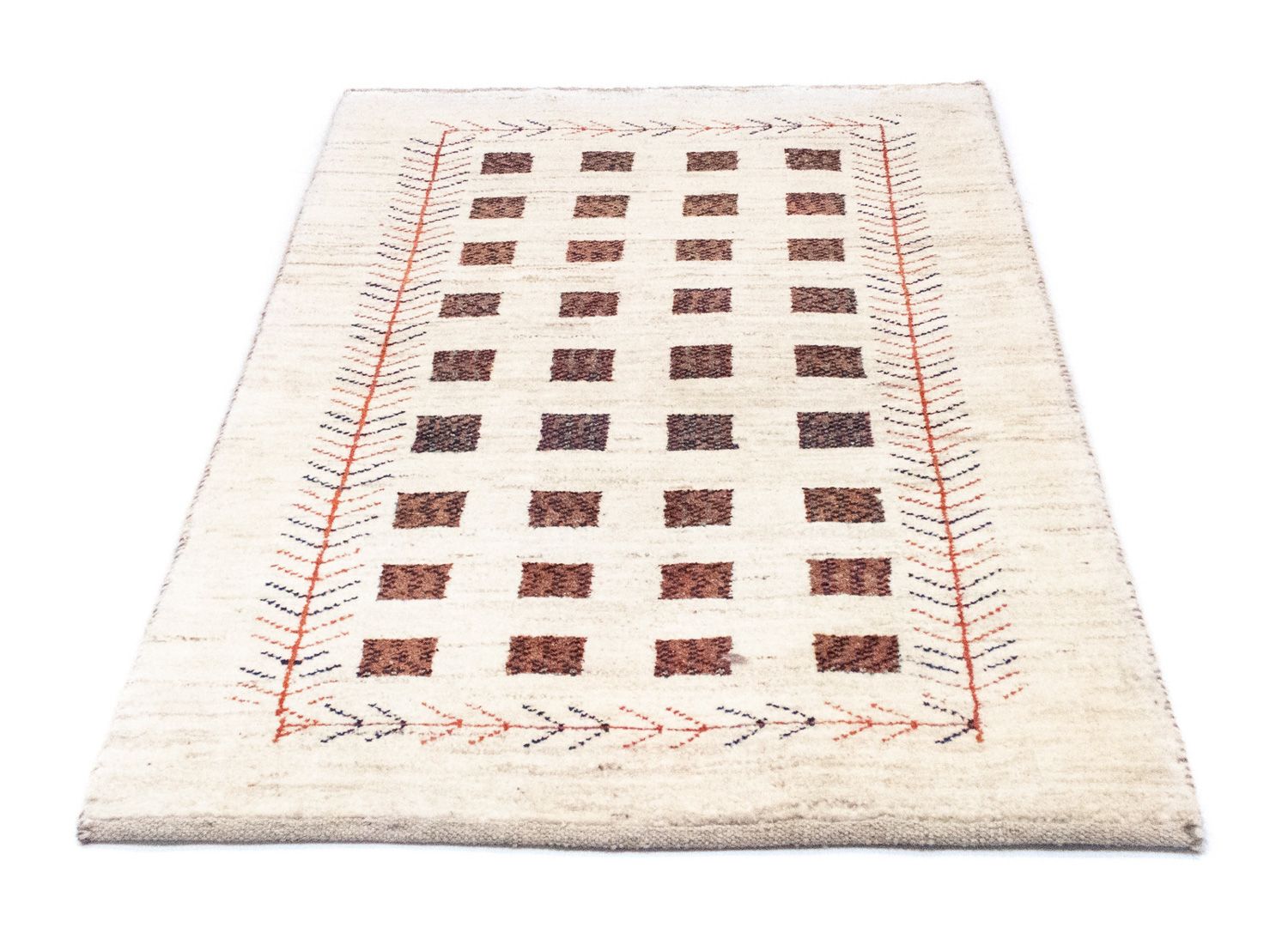 Gabbeh-tæppe - Persisk - 135 x 84 cm - beige