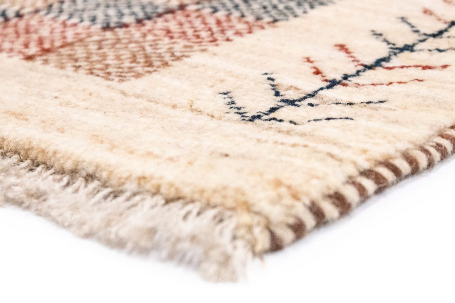 Gabbeh-tæppe - Persisk - 135 x 80 cm - beige